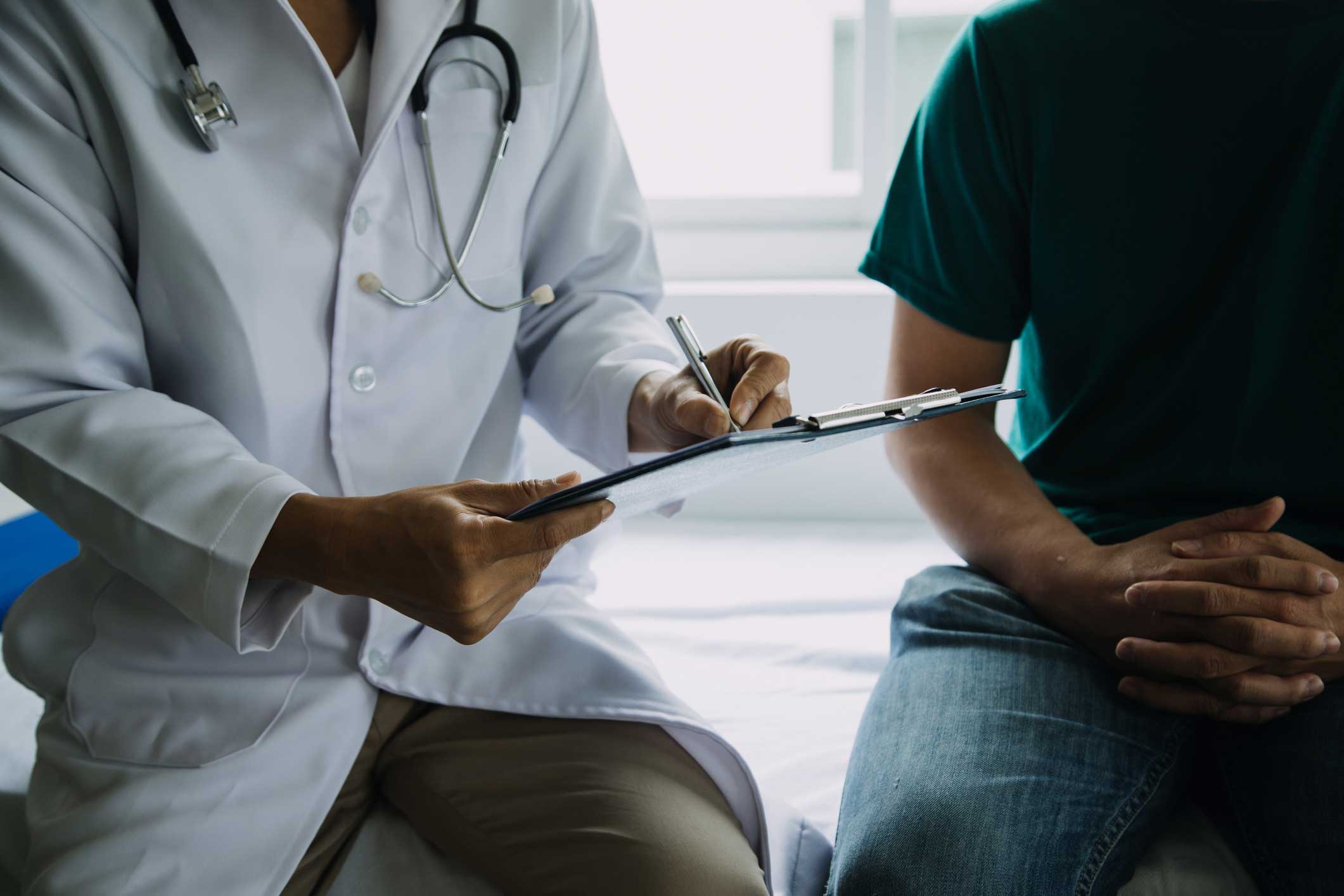 Patient consultation with doctor